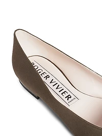Gommettine Leather Ballerina Flats