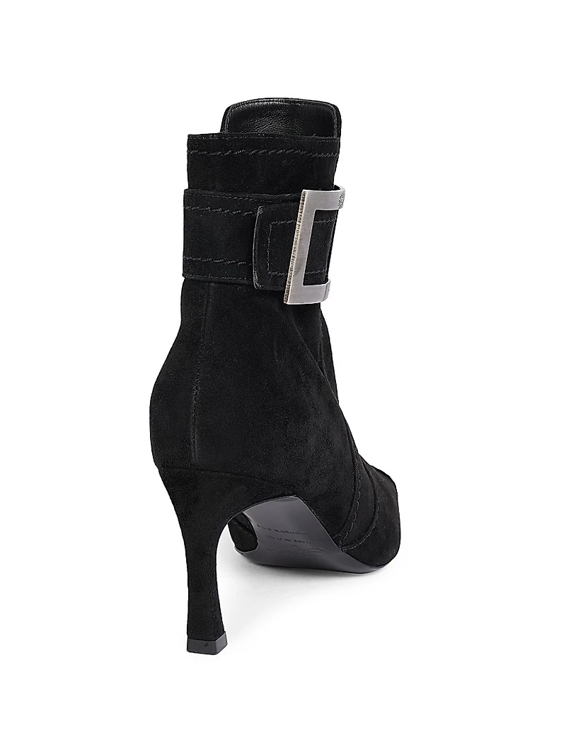 Trompette 70MM Suede Booties