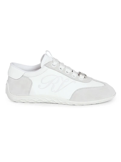 Viv Suede & Mesh Low-Top Sneakers