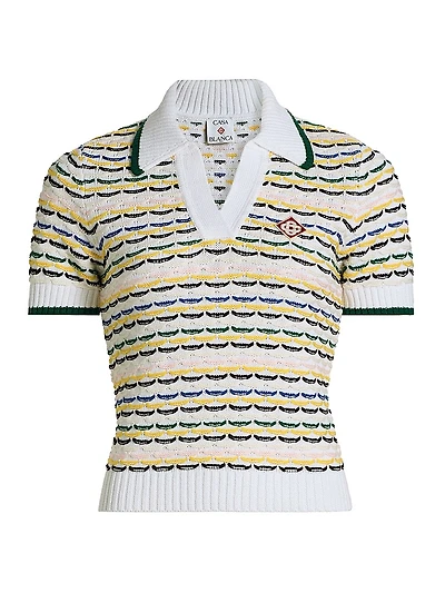Tuck Stitch Polo Shirt