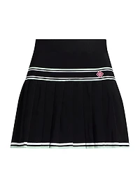 Varsity Pleated Miniskirt