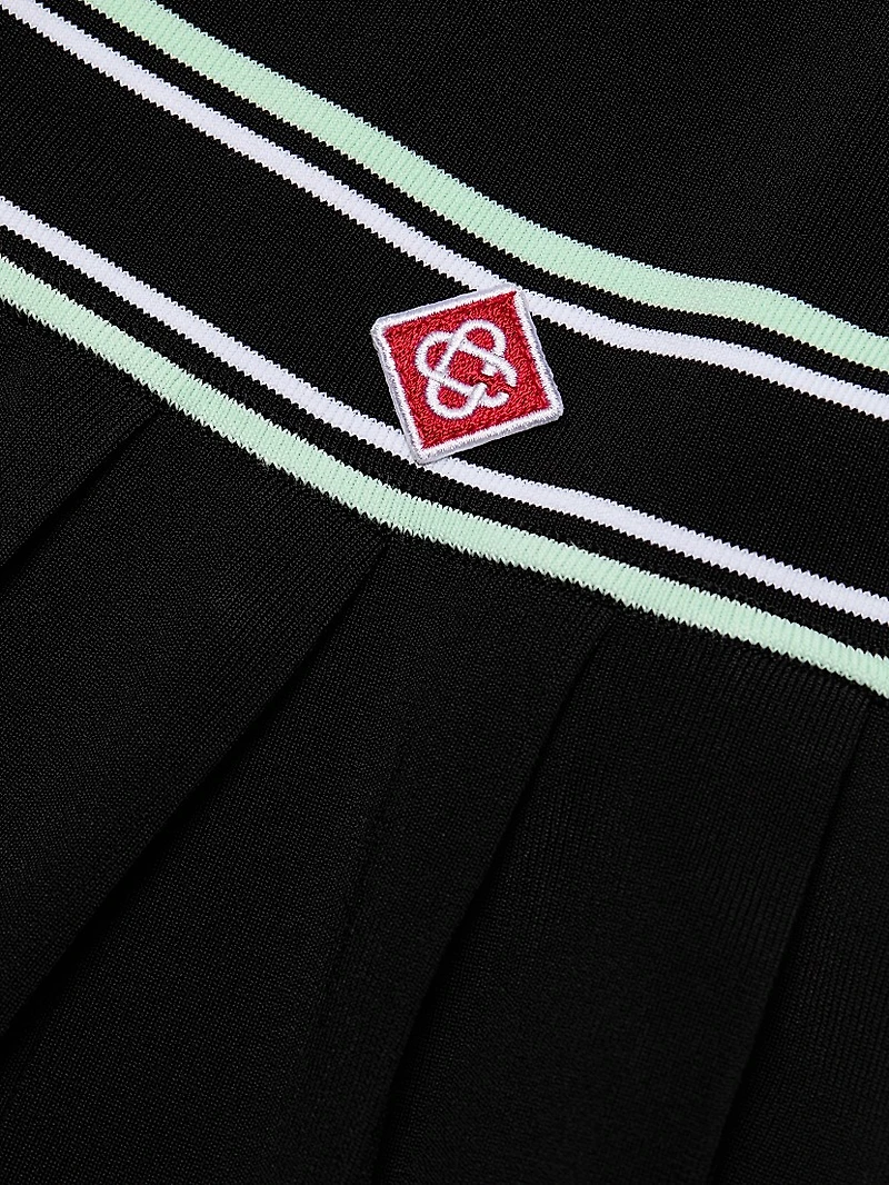 Varsity Pleated Miniskirt