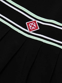 Varsity Pleated Miniskirt