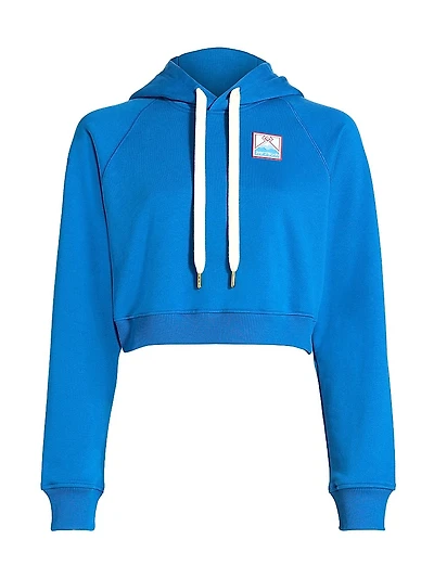 Casa Mount Fuji Rubber Patch Crop Hoodie