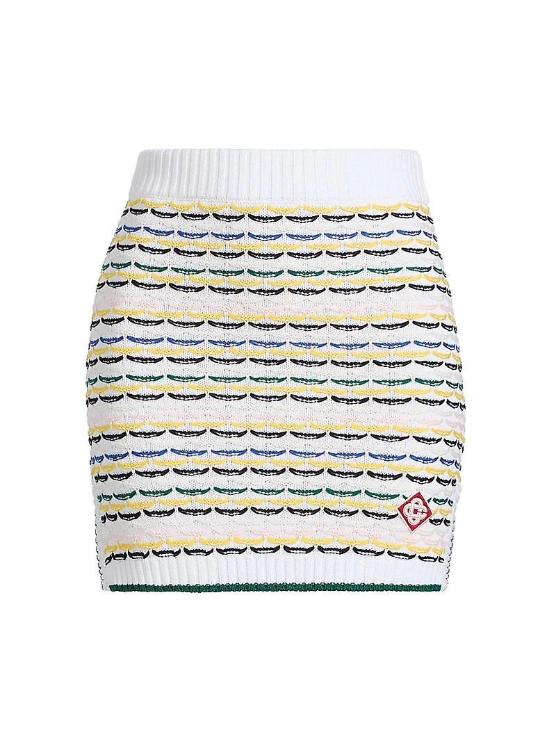 Tuck Stitch Miniskirt