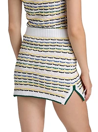 Tuck Stitch Miniskirt