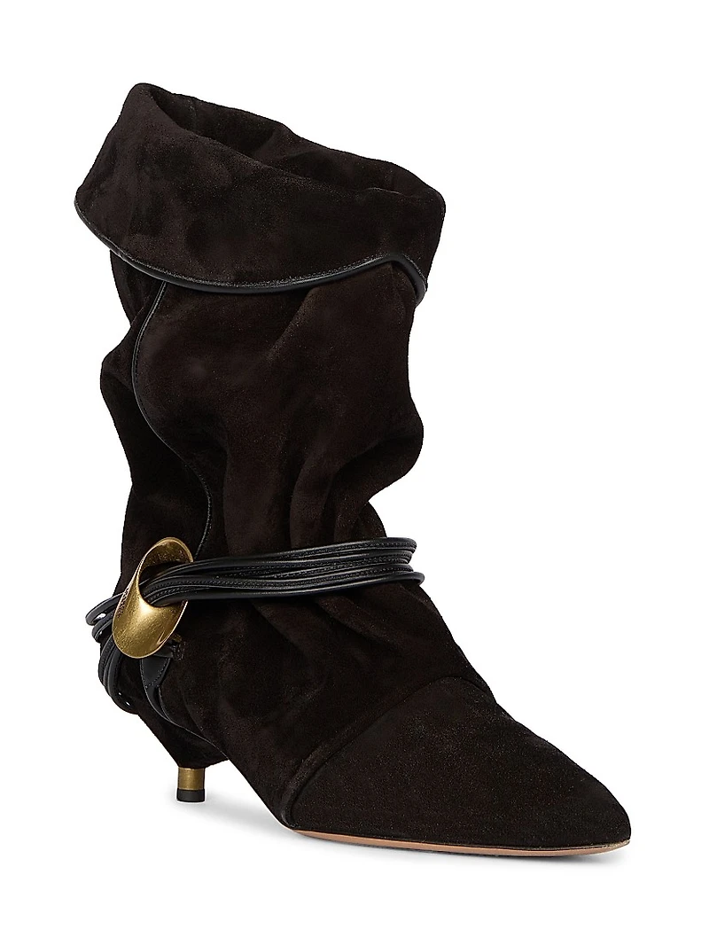 Edrika Suede Slouchy Booties