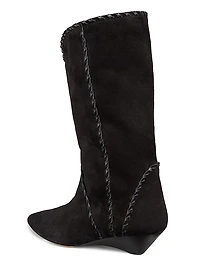 Edoa Suede Whipstitch Boots