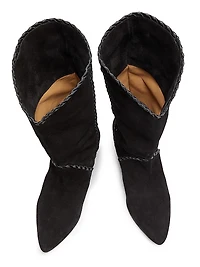 Edoa Suede Whipstitch Boots