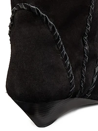 Edoa Suede Whipstitch Boots