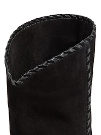 Edoa Suede Whipstitch Boots