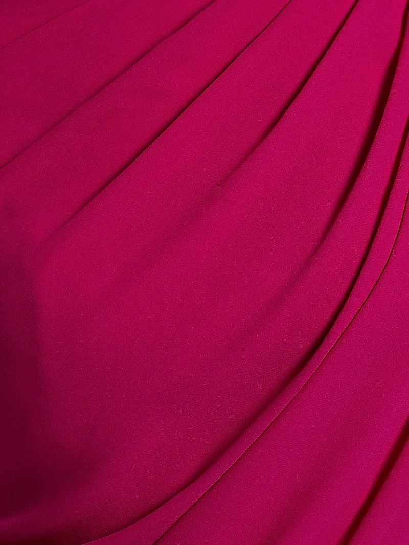 Essia Georgette Draped Sleeveless Gown