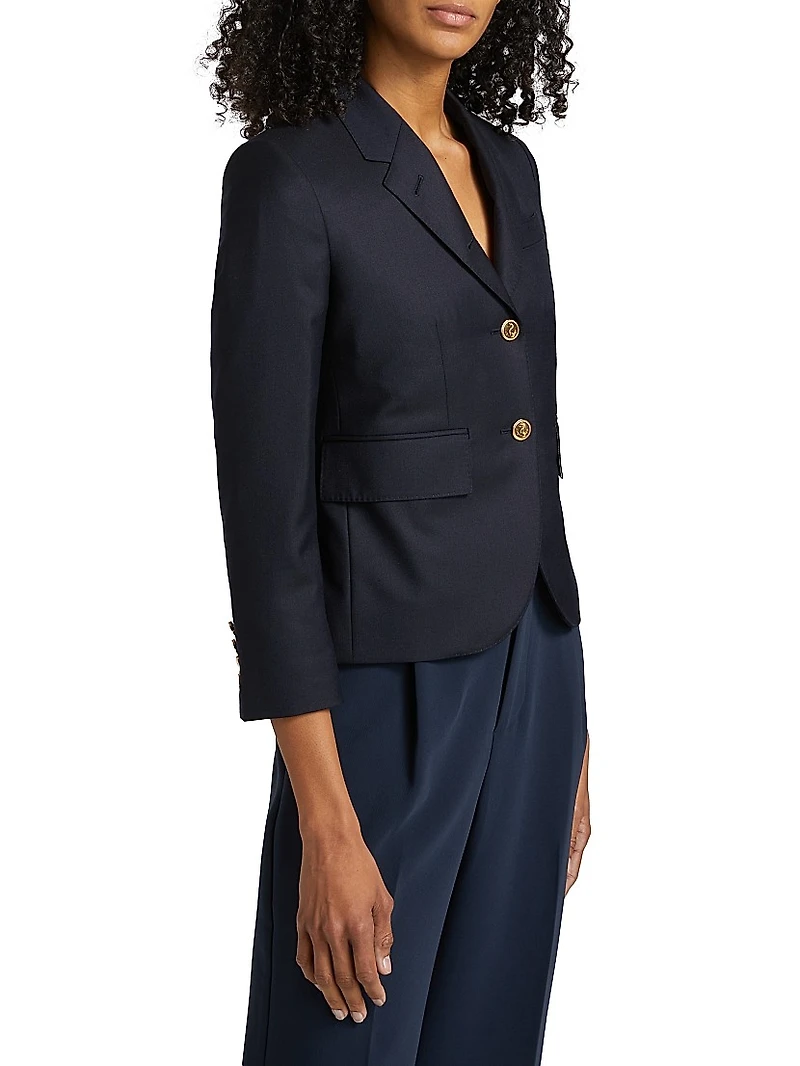 High Armhole Wool Sport Coat