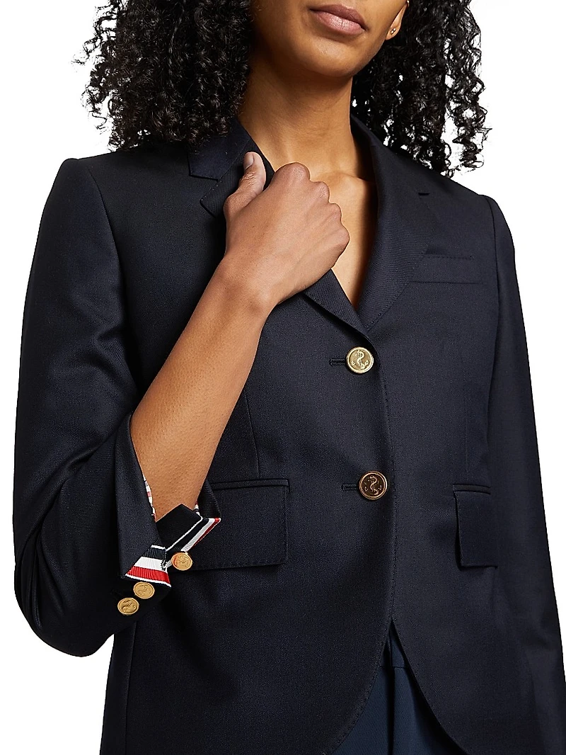 High Armhole Wool Sport Coat