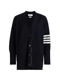 Exaggerated Fit 4-Bar Cardigan