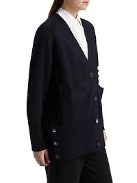 Exaggerated Fit 4-Bar Cardigan