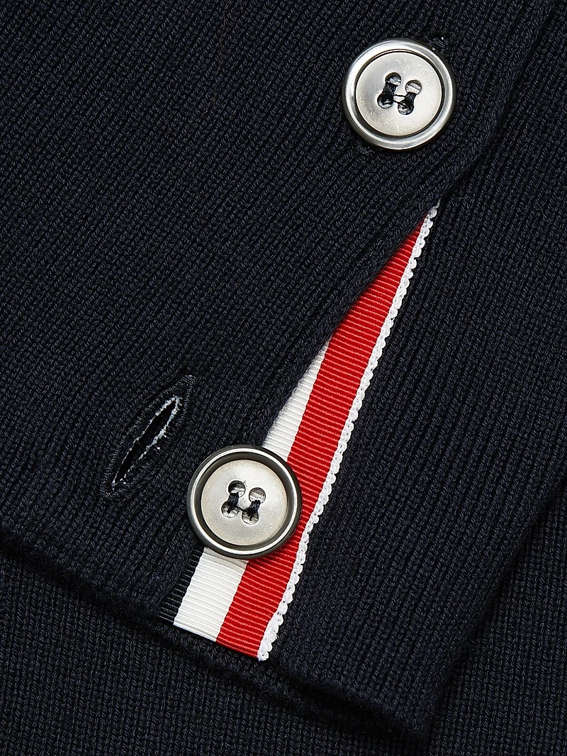 Exaggerated Fit 4-Bar Cardigan