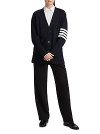 Exaggerated Fit 4-Bar Cardigan