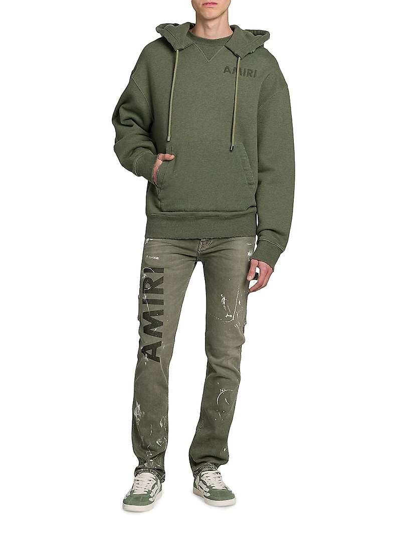 Stencil Cotton Oversized Hoodie