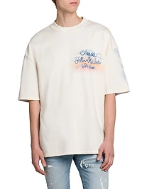 Follow Me Cotton Oversized Crewneck T-Shirt