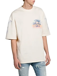 Follow Me Cotton Oversized Crewneck T-Shirt
