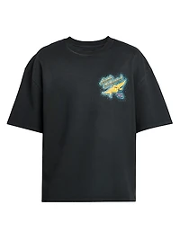 Crystal Amiri Wings Embellished Crewneck T-Shirt