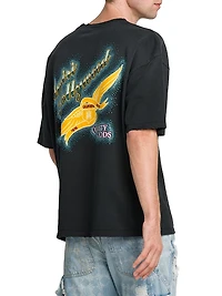 Crystal Amiri Wings Embellished Crewneck T-Shirt