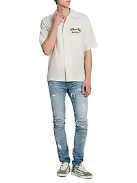 Hollywood Auto Embroidered Bowling Shirt