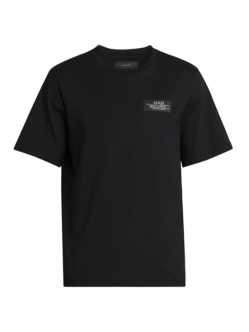 Spirit Logo Cotton Crewneck T-Shirt
