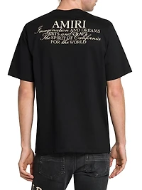Spirit Logo Cotton Crewneck T-Shirt