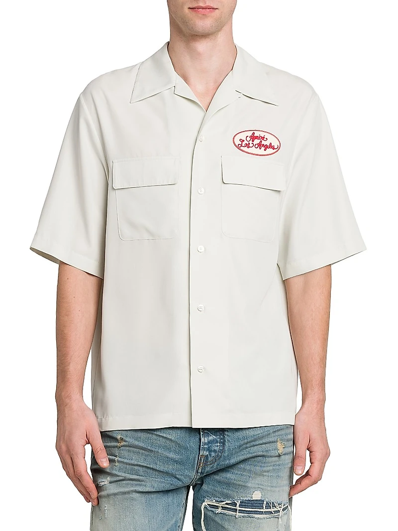 Station Patch Bowling Shirt