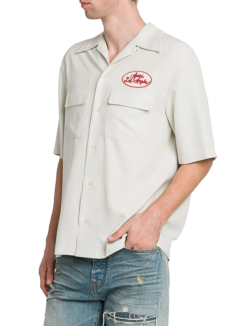 Station Patch Bowling Shirt