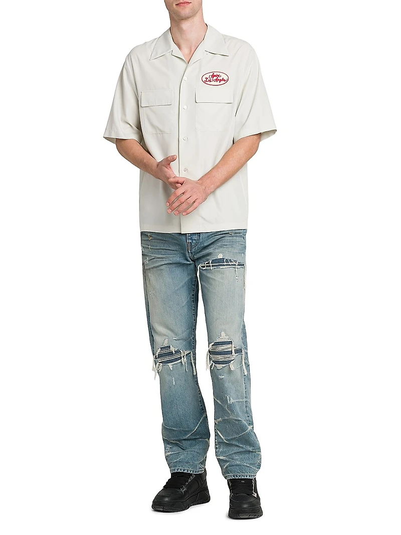 Station Patch Bowling Shirt