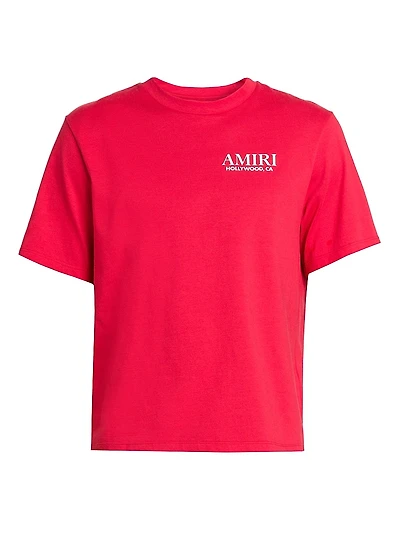 Bones Stacked Cotton Crewneck T-Shirt