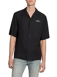 Spirit Logo Patch Bowling Shirt