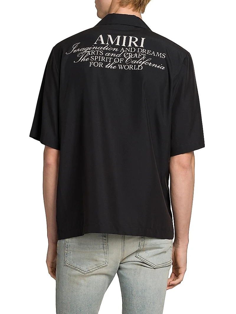 Spirit Logo Patch Bowling Shirt
