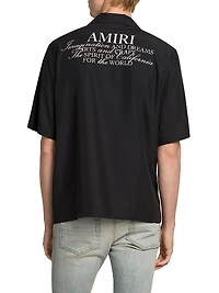 Spirit Logo Patch Bowling Shirt