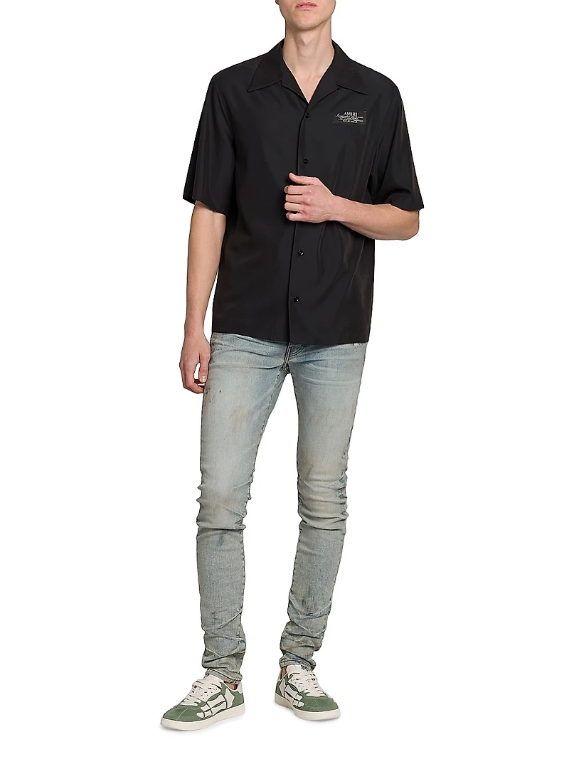 Spirit Logo Patch Bowling Shirt