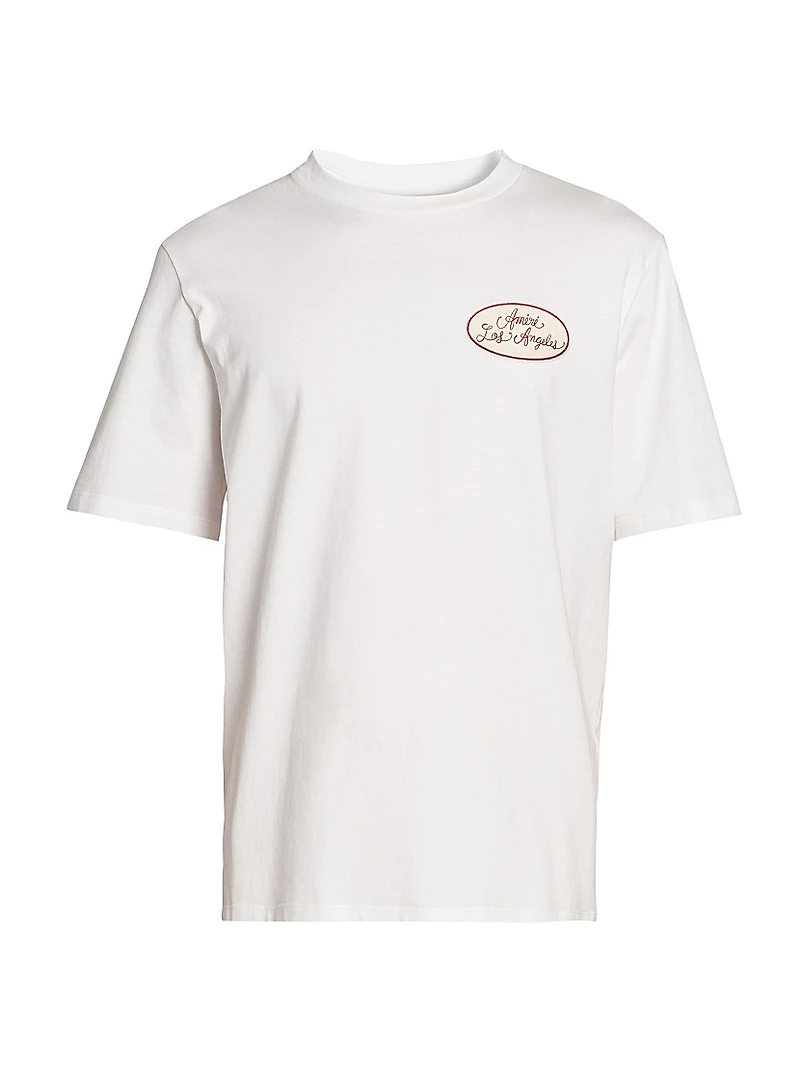 Station Patch Cotton Crewneck T-Shirt