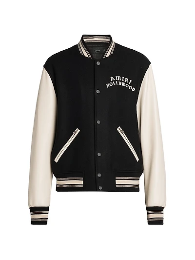 Hollywood Wool Bomber Jacket
