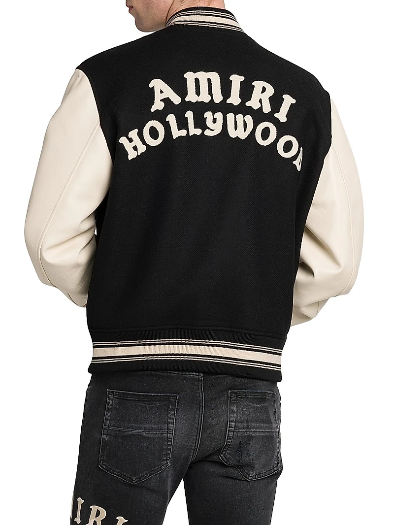 Hollywood Wool Bomber Jacket