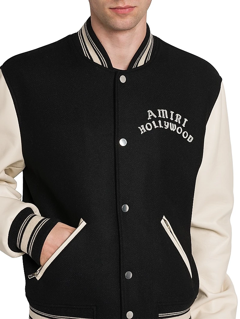 Hollywood Wool Bomber Jacket