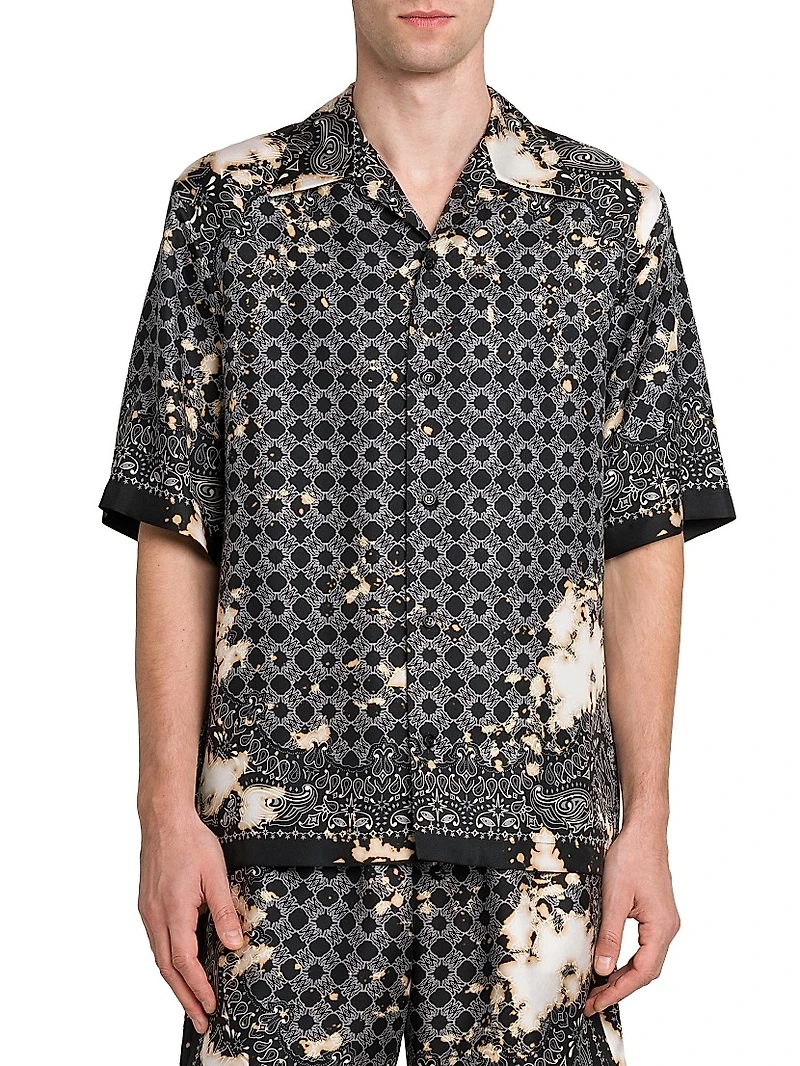 Bleach Bandana Bowling Shirt