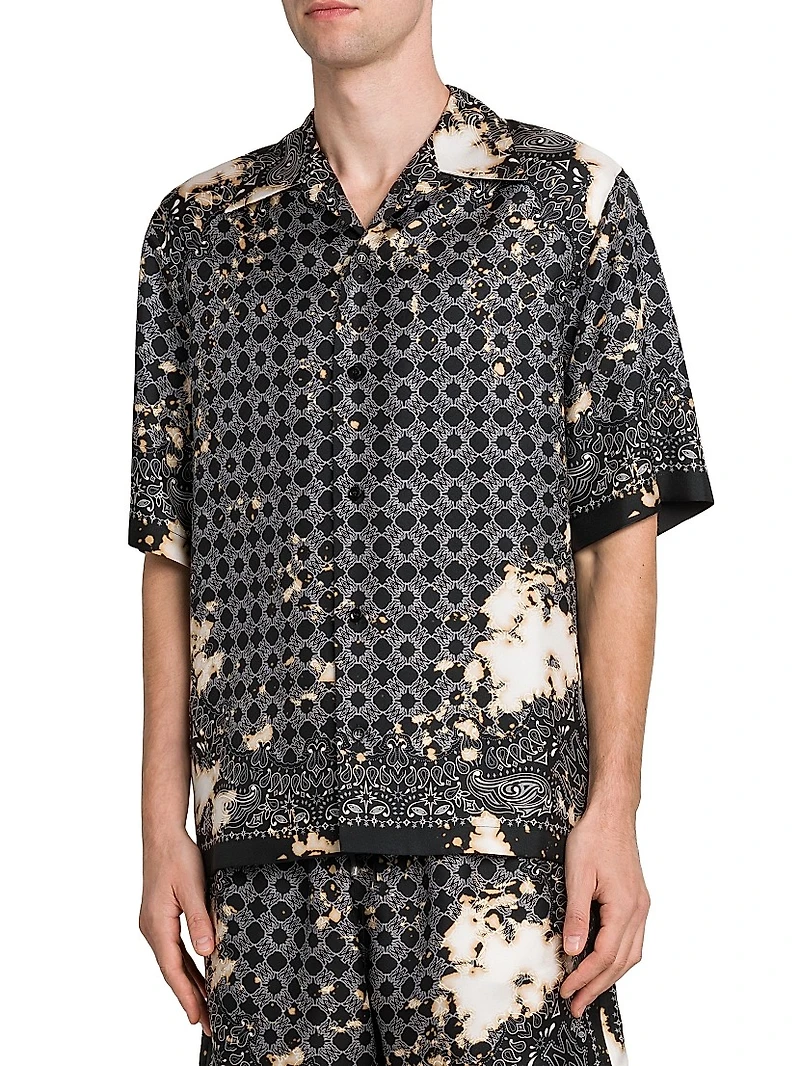 Bleach Bandana Bowling Shirt