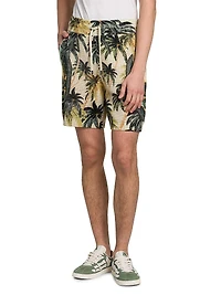 Paradise Crochet-Knit Shorts