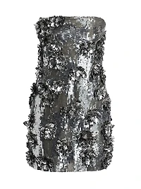 Leela Embroidered Sequined Minidress
