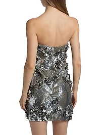 Leela Embroidered Sequined Minidress