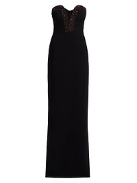 Ila Embellished Strapless Gown