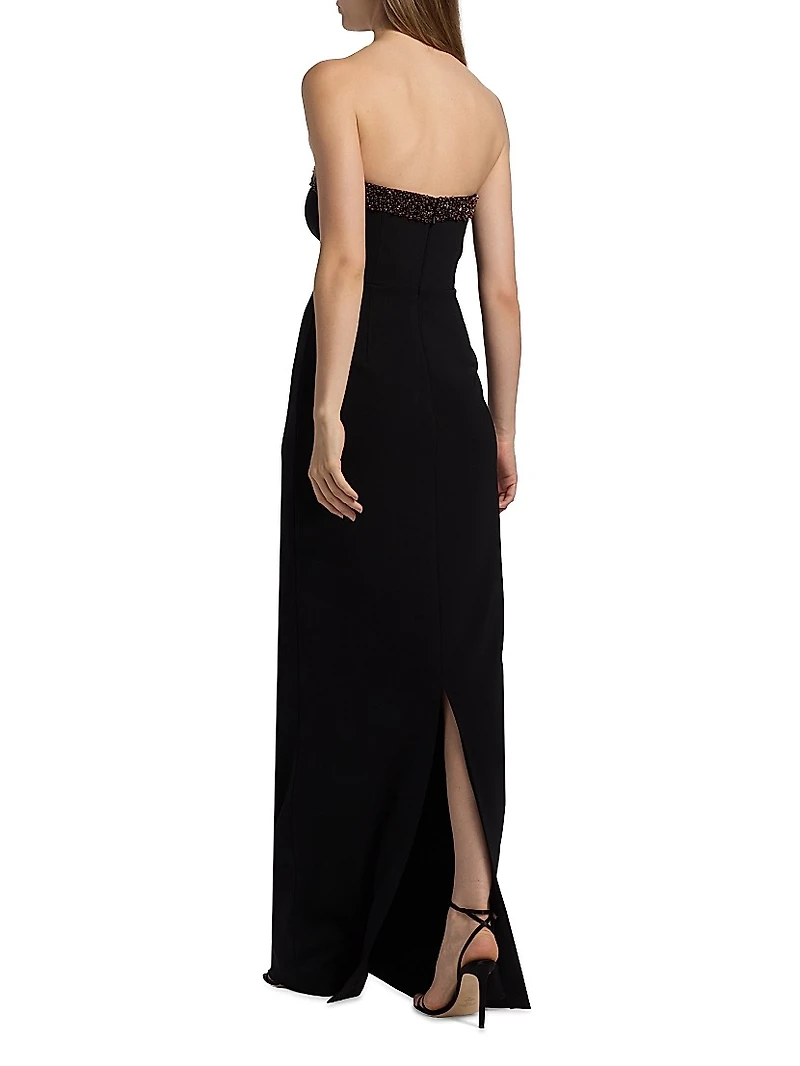 Ila Embellished Strapless Gown
