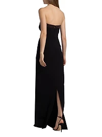 Ila Embellished Strapless Gown